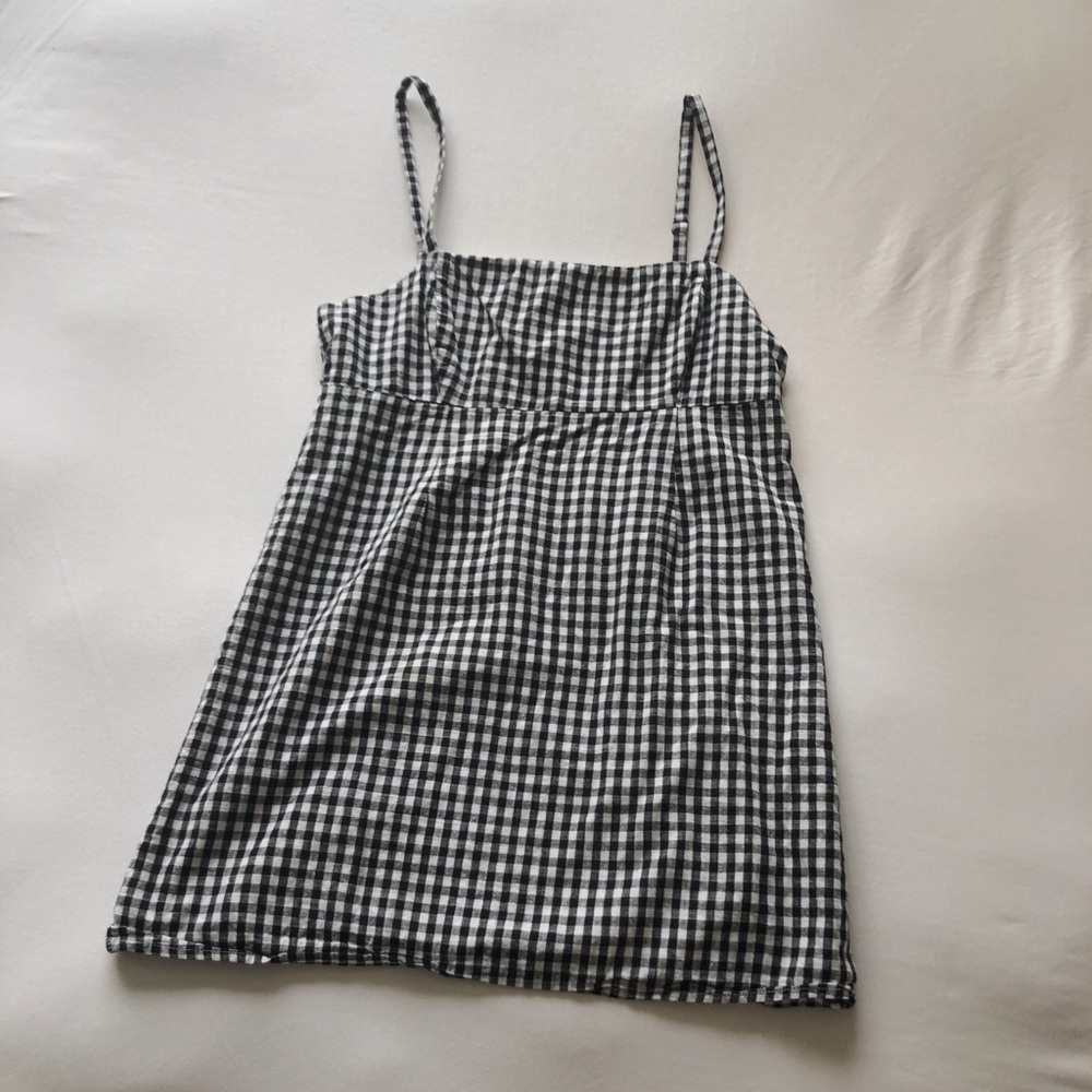 b+w checkered dress (uo)